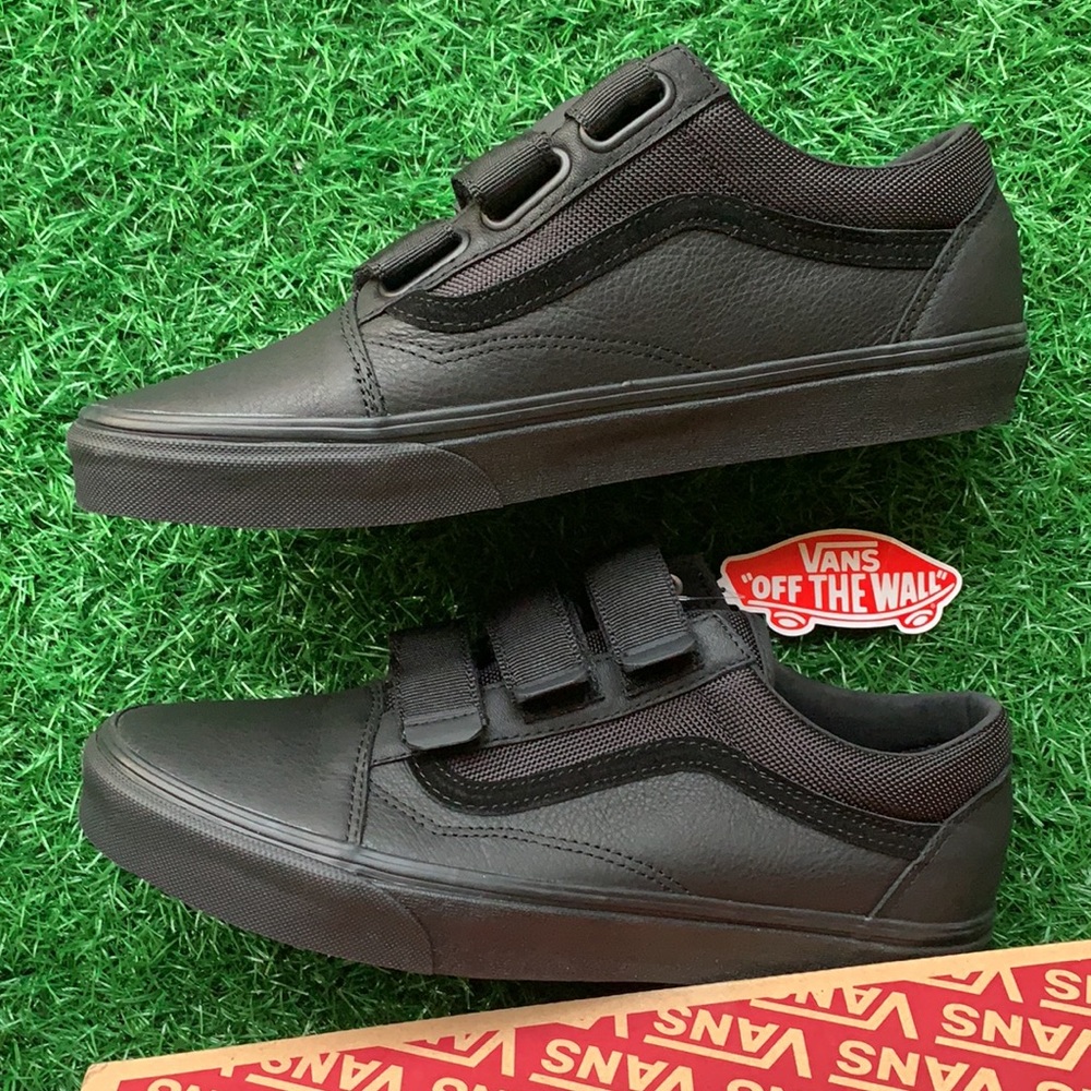 VANS OLD SKOOL V LEATHER Ballistic/Black WMNS - Picture 14 of 17